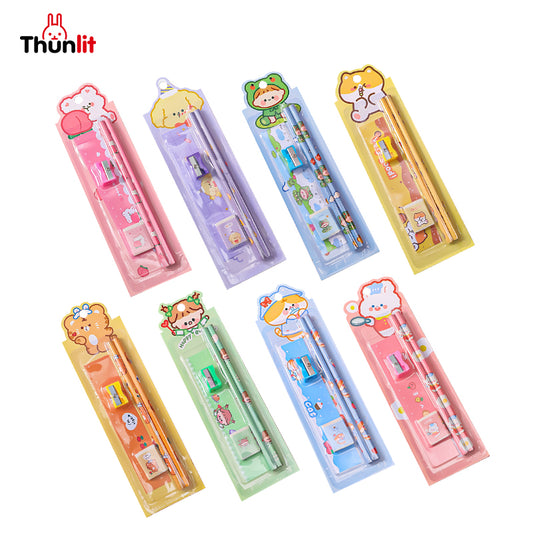 Thunlit Cartoon Pencil Set