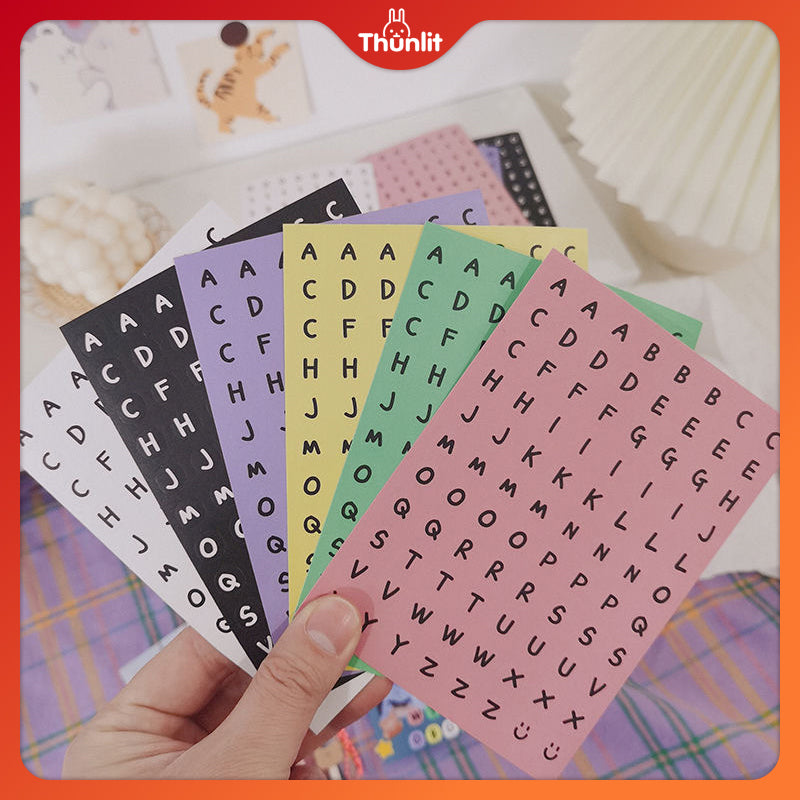 Thunlit Alphabet Sticker