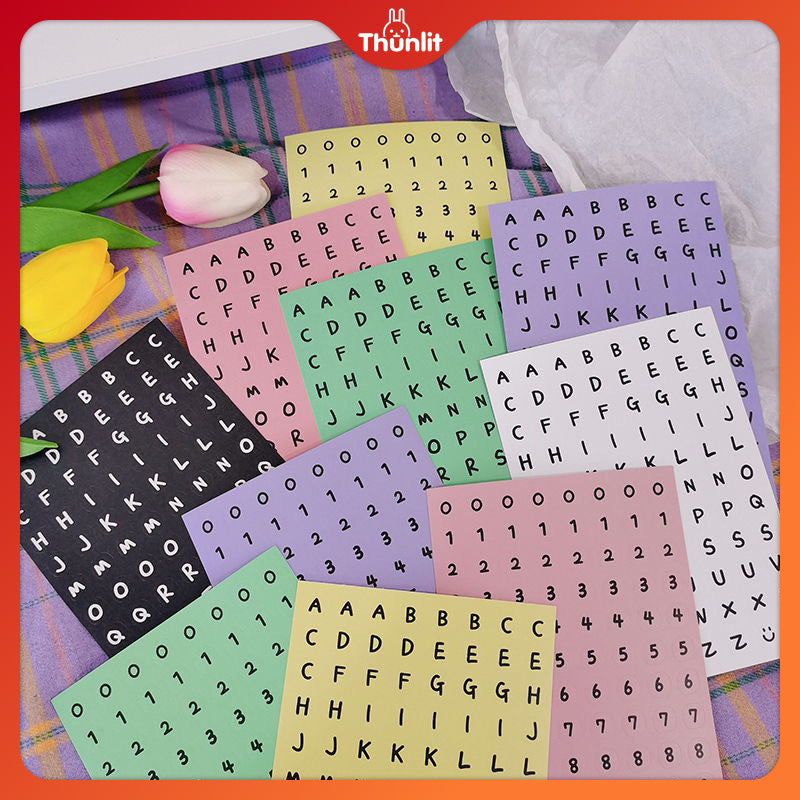 Thunlit Alphabet Sticker