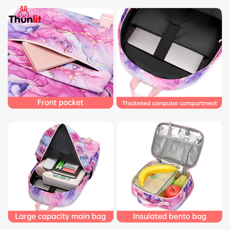 Thunlit Backpack and Lunchbag Set