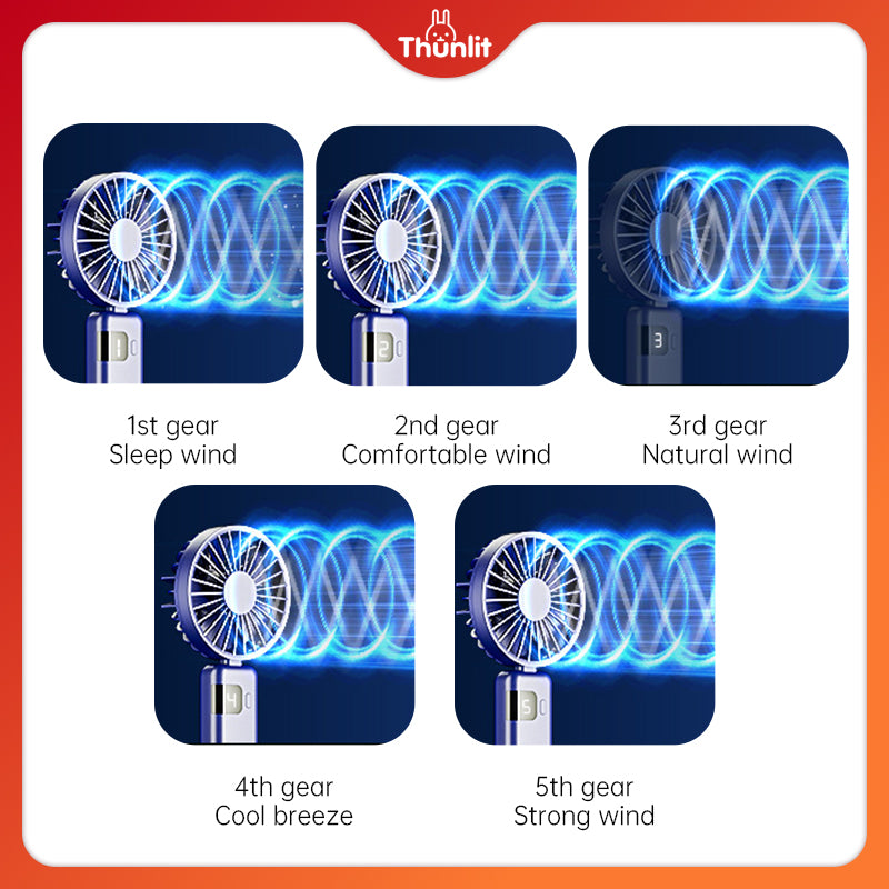 Thunlit Portable Rechargeable Fan