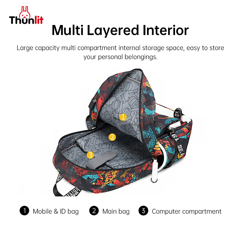 Thunlit Boys School Backpack