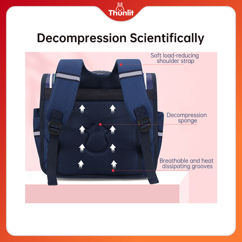 Thunlit Flap School Backpack