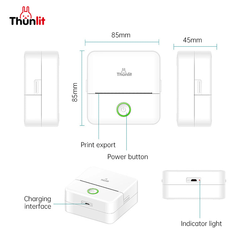 Thunlit Mini Portable Printer