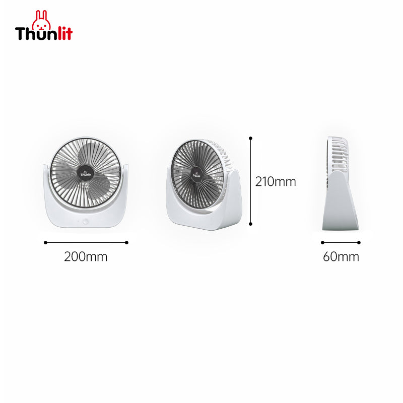 Thunlit Rechargeable Desk Fan