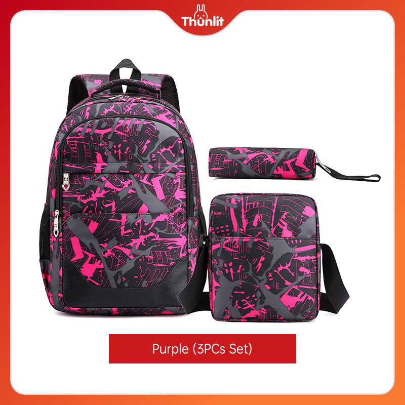 Thunlit Schoolbag Set