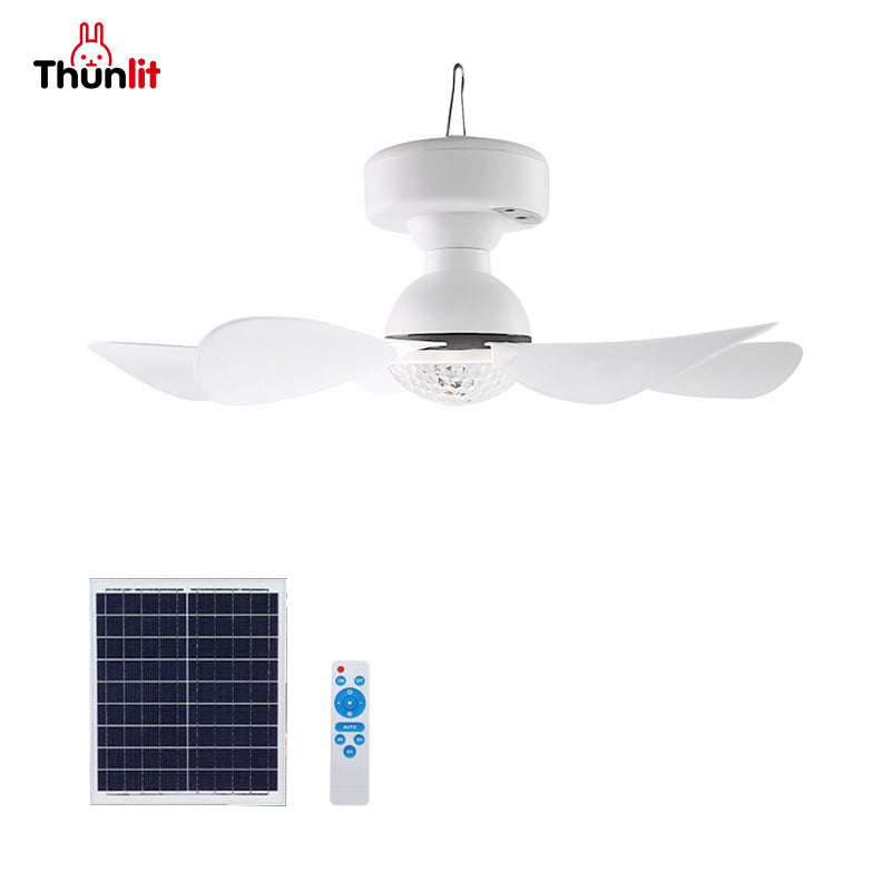 Thunlit Solar Outdoor Ceiling Fan with Light