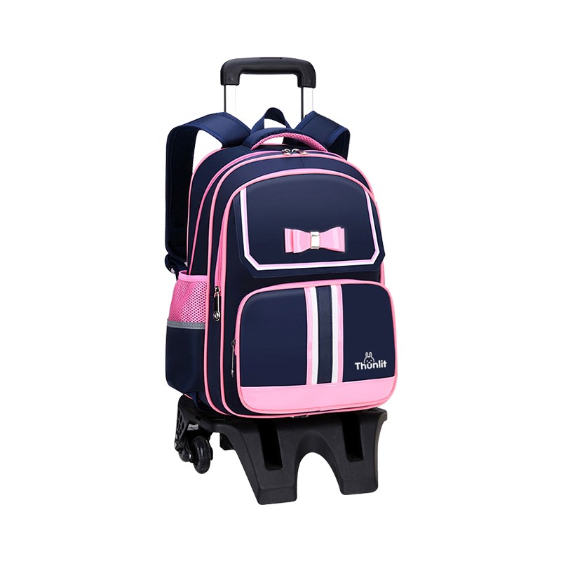 Thunlit Girl Trolley Bag Cute Rolling Backpack