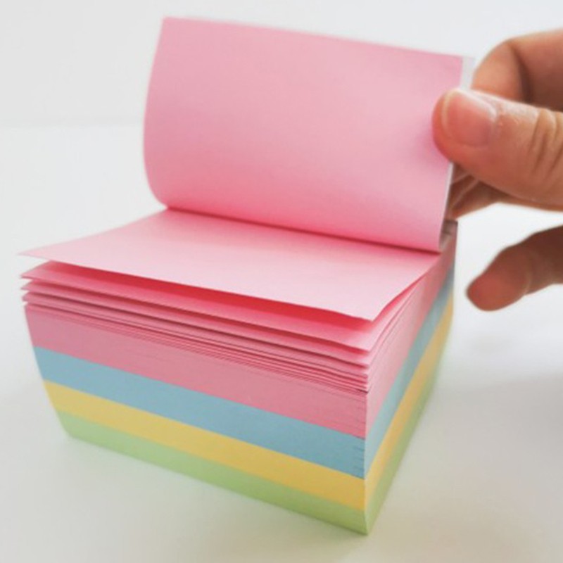 Thunlit Sticky Notes Ins Style Yellow Pink Blue Green Post-it Notes for  Study or Work