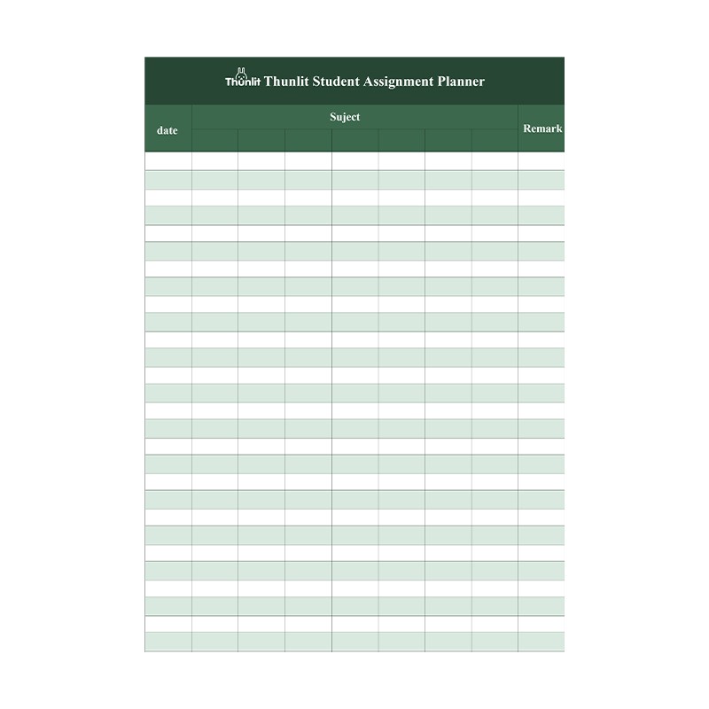 Thunlit Student Assignment Planner