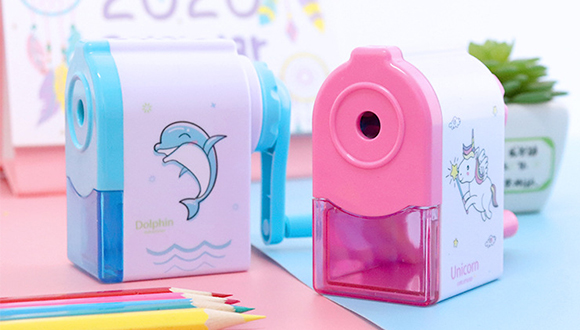 Thunlit Cute Pencil Sharpener Cute Creative Cartoon Hand-driven Pencil  Sharpeners for Students and Kids